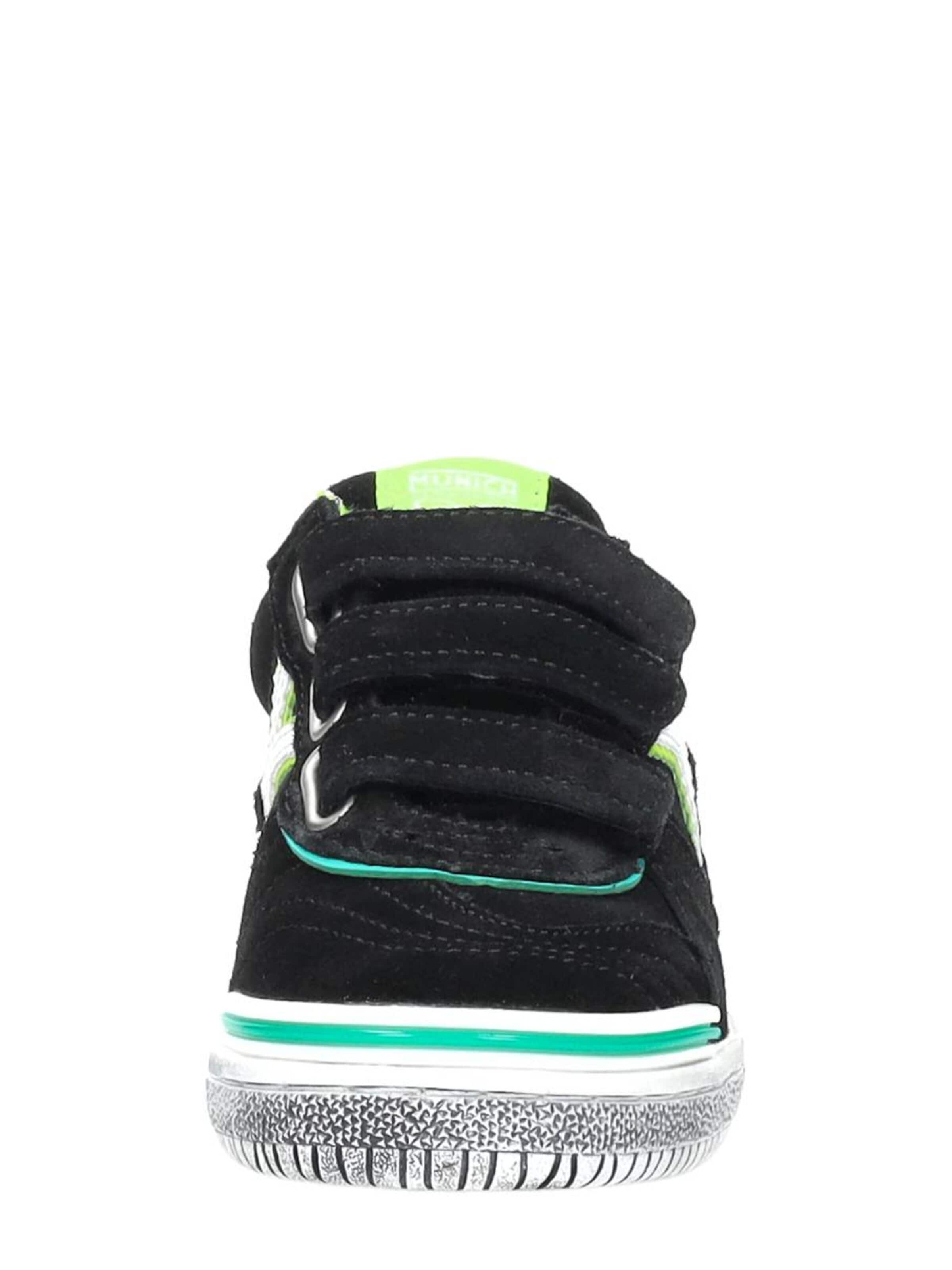 MUNICH Sneakers 'Klittenband Laag' in Zwart