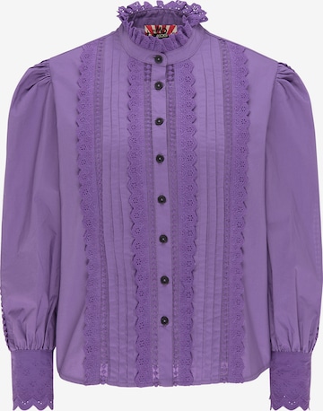 myMo ROCKS Blouse in Purple: front