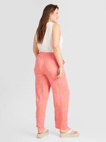 ONLY Carmakoma Wide leg Pants 'Marrakesh' in Pink