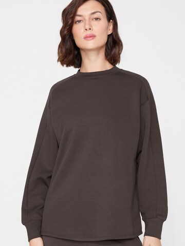 Tezenis Sweatshirt in Brown: front