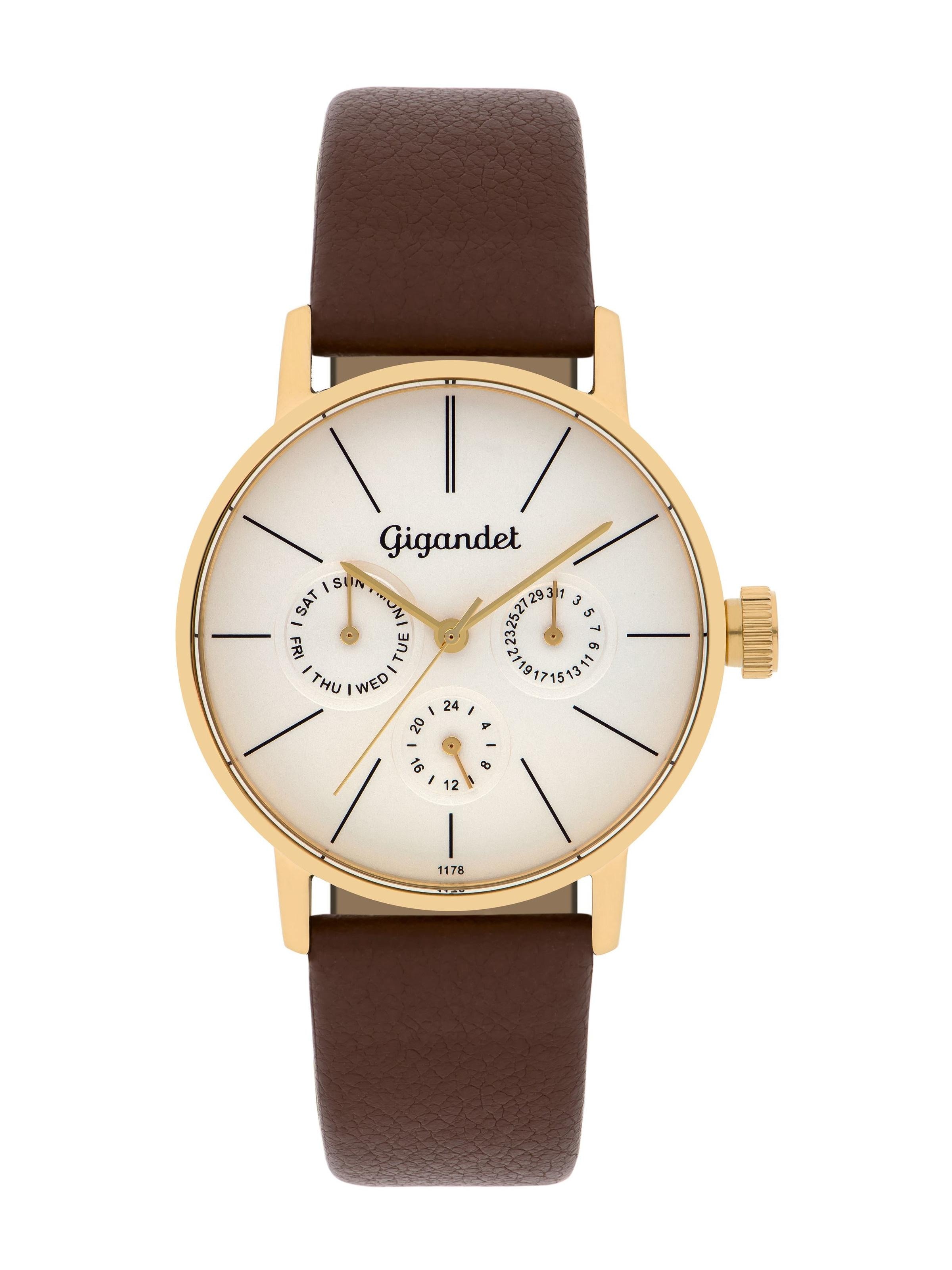 Gigandet Analoguhr 'MINIMALISM'‌‌‌‌‌‌‌‌‌ in Gold: Vorderseite