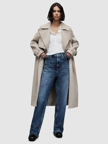 AllSaints Tussenmantel in Beige: voorkant