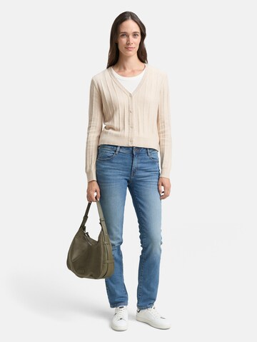 TOM TAILOR Strickjacke in Beige