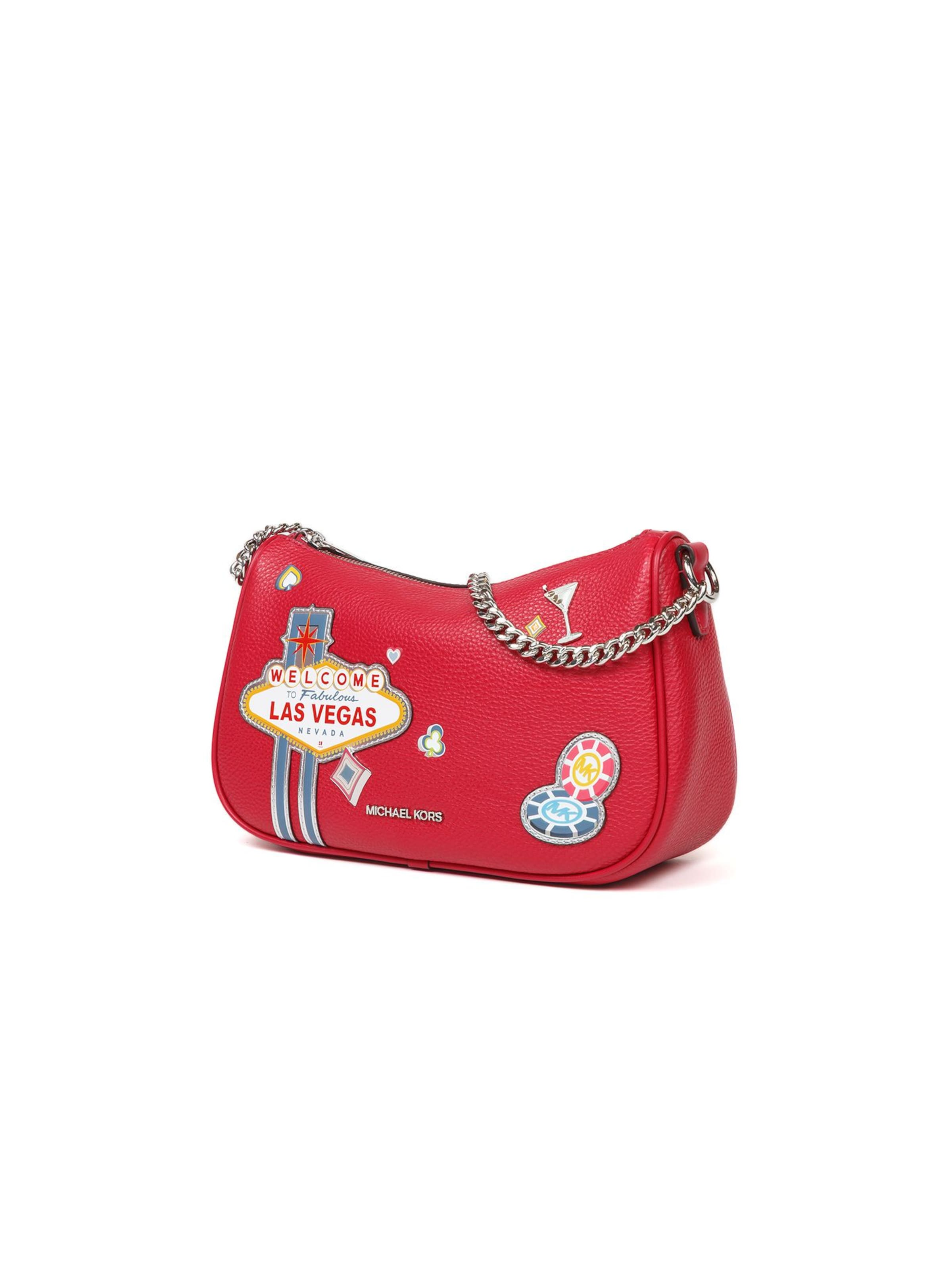 Michael Kors Umhängetasche 'Carmela Medium Pouchette Crossbody Bag'‌‌ in Rot