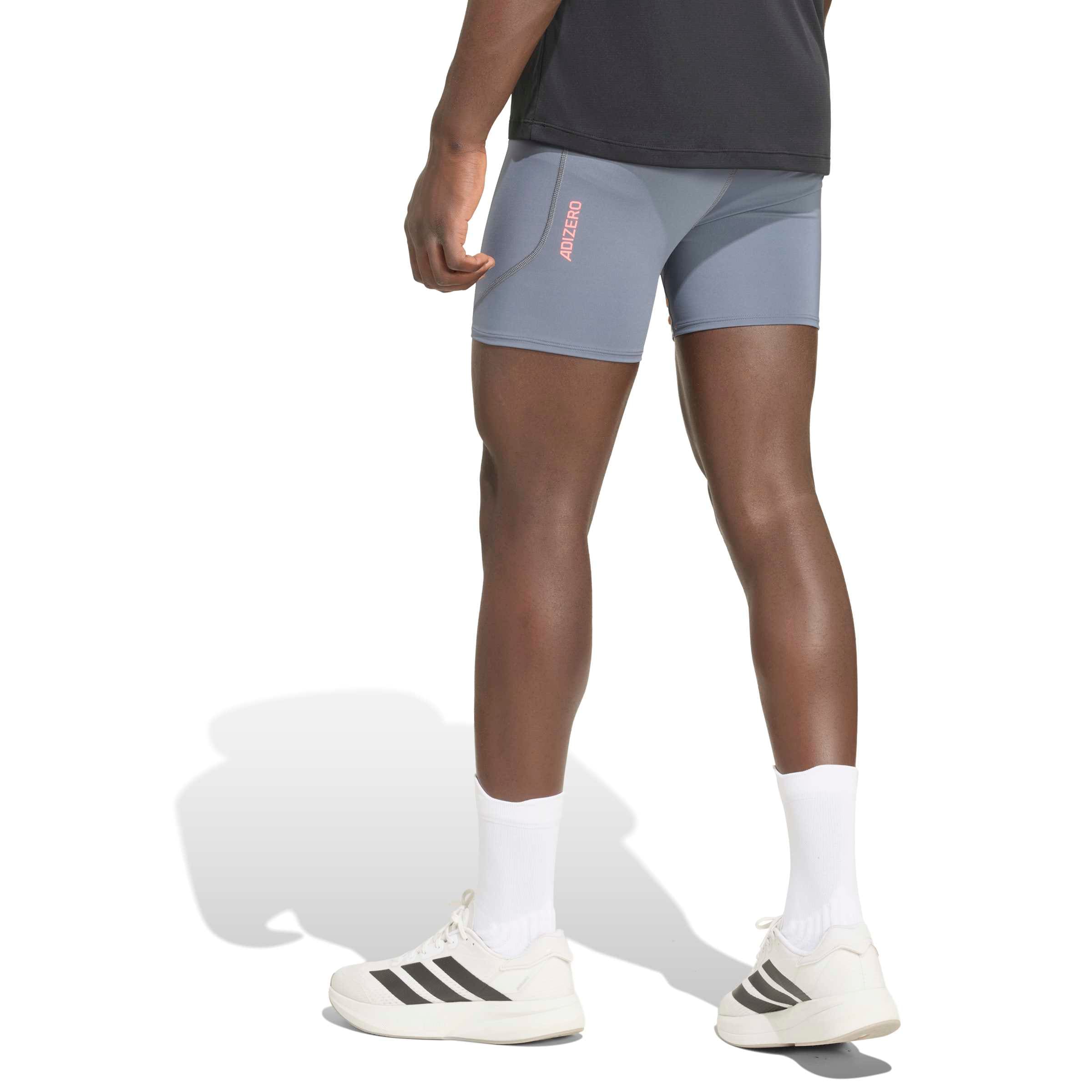 ADIDAS PERFORMANCE Skinny Sportovní kalhoty 'ADIZERO' – šedá