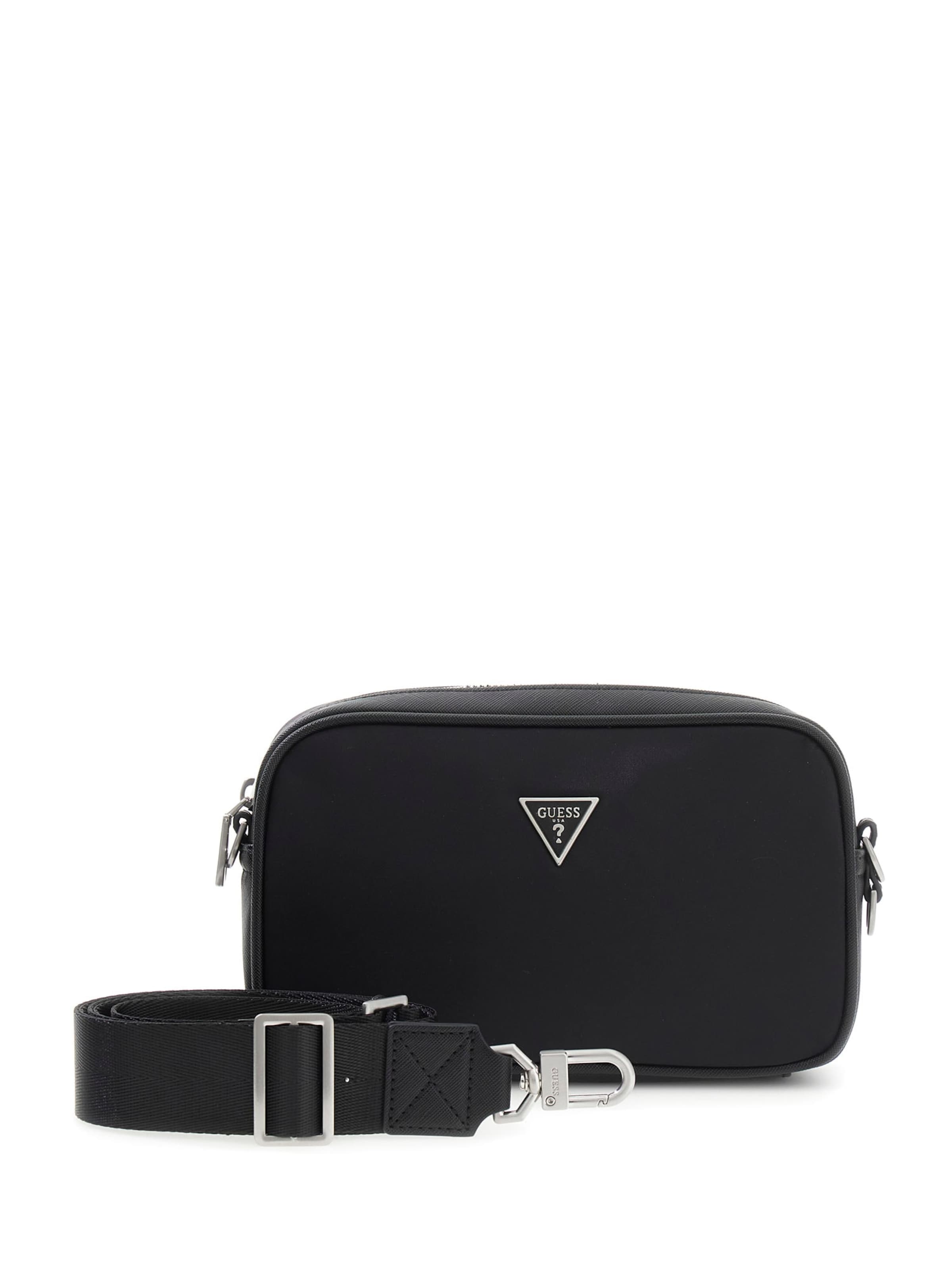 GUESS Crossbody Bag 'MILANO' in Black: front