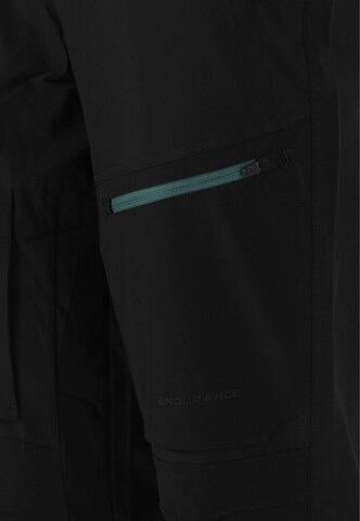 ENDURANCE Tapered Sports trousers 'Sparken' in Black