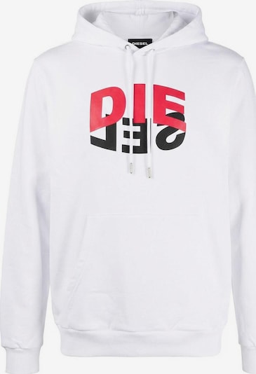 DIESEL Sweater majica 'S-GIRK-HOOD-N1' veličine M u bijela, Pregled proizvoda