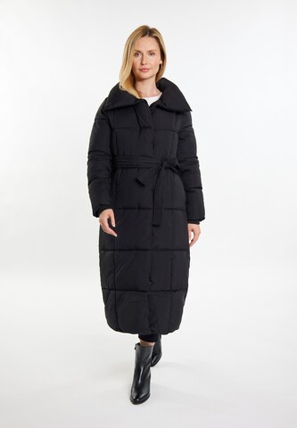 usha WHITE LABEL Winter Coat 'Pryam' in Black: front