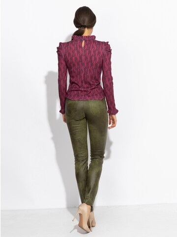 JIORO Slimfit Hose 'ESSENTIALS'‌‌‌‌‌‌ in Grün