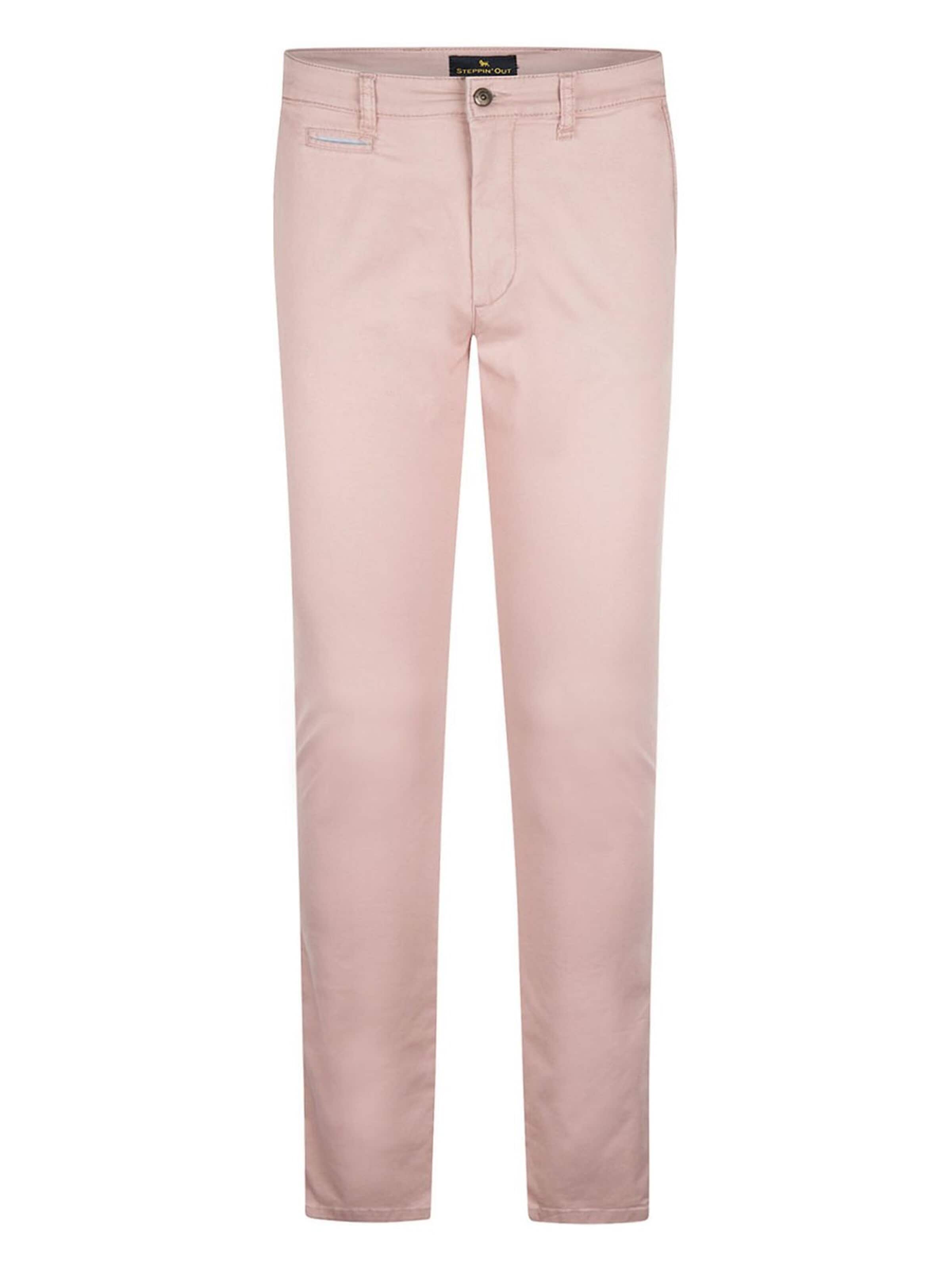 Steppin' out Slim fit Chino Pants in Pink: front