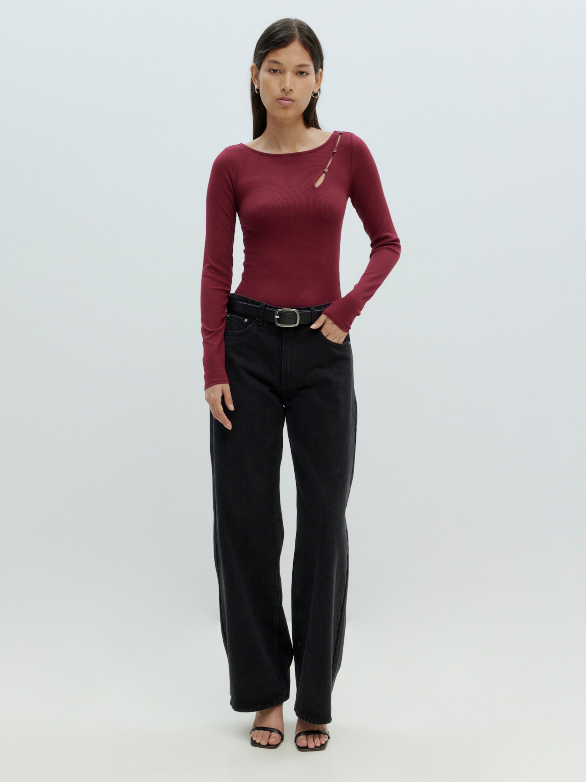 EDITED Produkte Shirt 'Kalama' burgunder