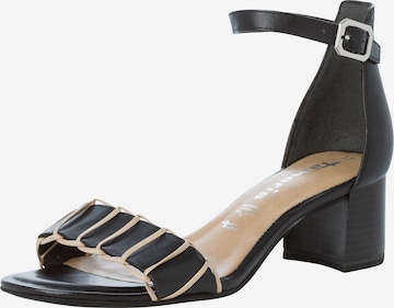 TAMARIS Sandalen met riem in Zwart: voorkant