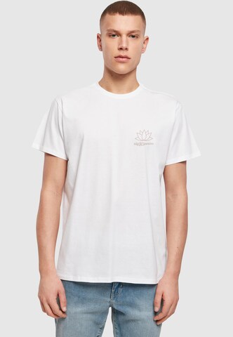 Merchcode Shirt 'Die Flippers - Lotosblume' in White: front