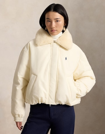 Geacă de iarnă de la Polo Ralph Lauren pe alb: față