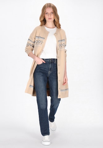 Cardigan DreiMaster Maritim en beige