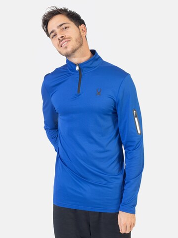 Spyder Functioneel shirt in Blauw: voorkant