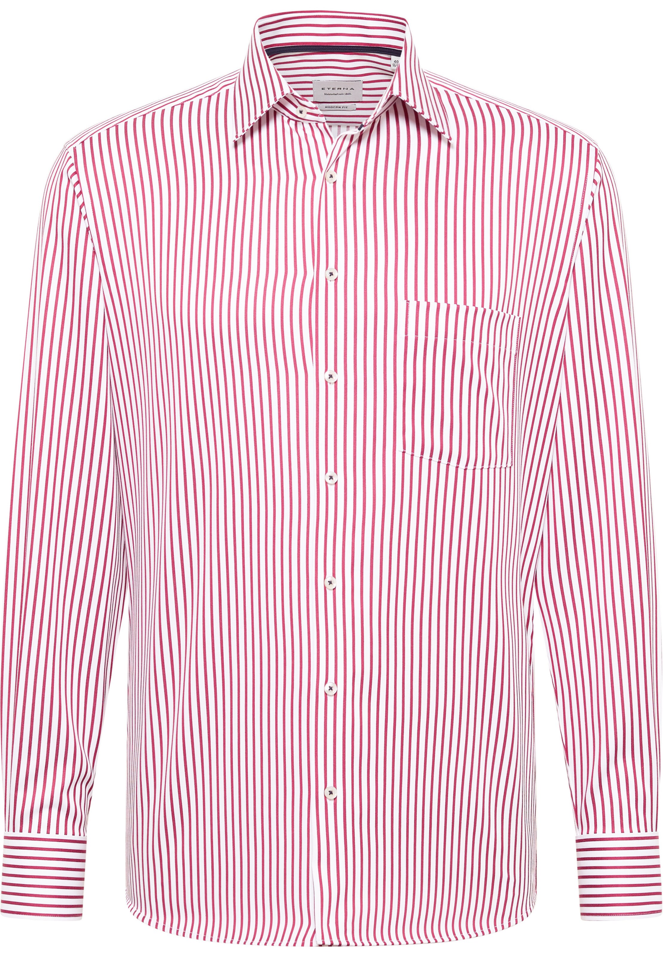 ETERNA Zakelijk overhemd in Rood: voorkant