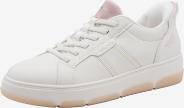 Baskets basses Tamaris en blanc : devant