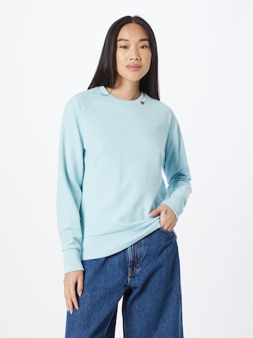 RagwearSweater majica 'FLORA' - plava boja: prednji dio