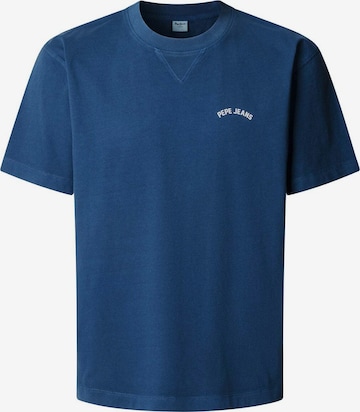 T-Shirt Pepe Jeans en bleu : devant