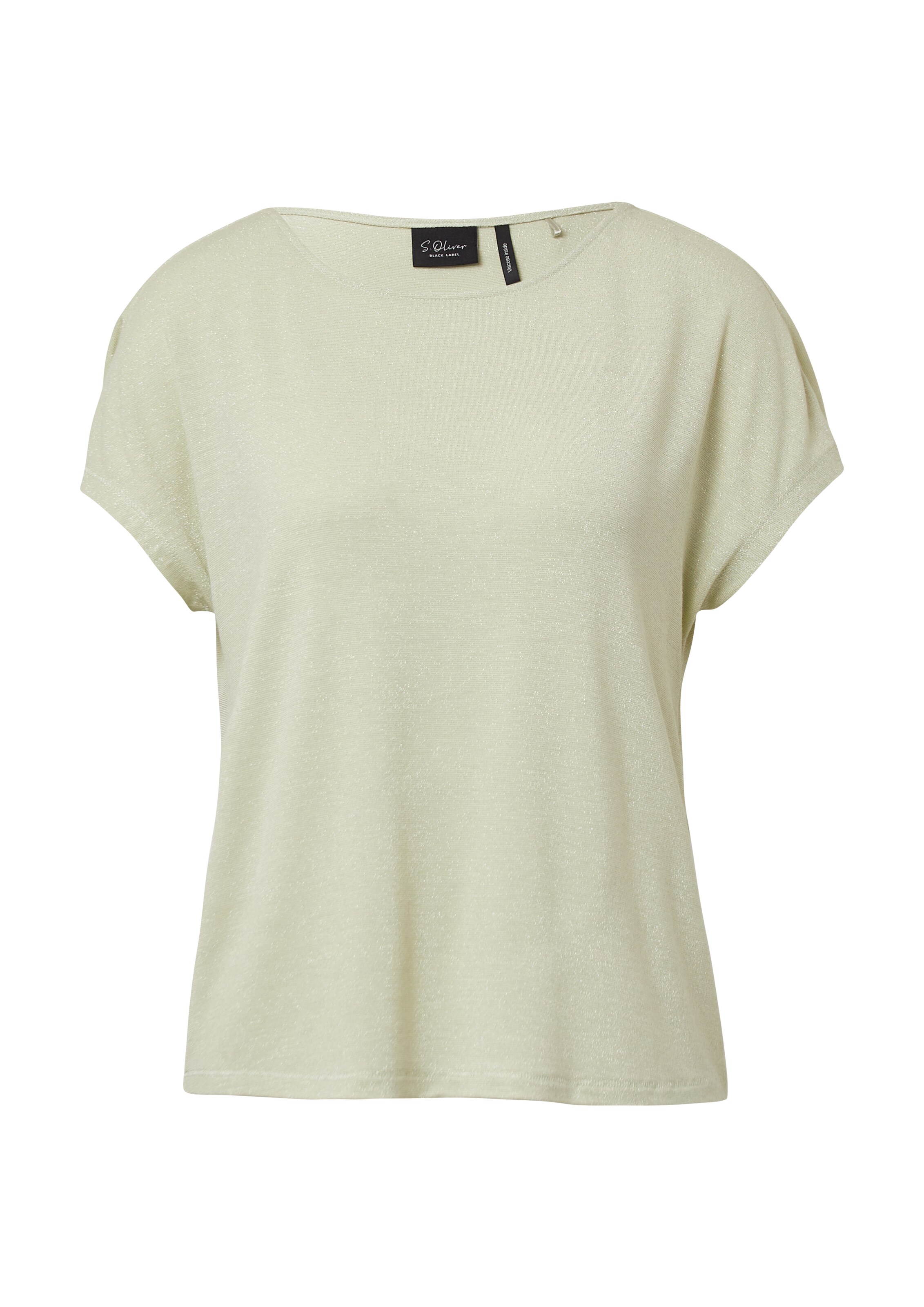 T-shirt s.Oliver BLACK LABEL en vert : devant