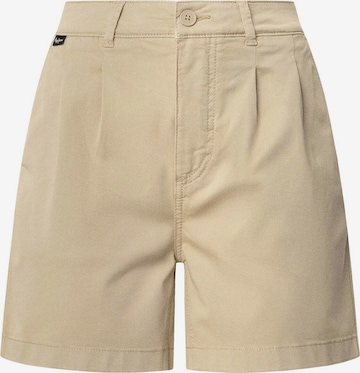 Pepe Jeans Bandplooibroek 'Vania' in Beige: voorkant