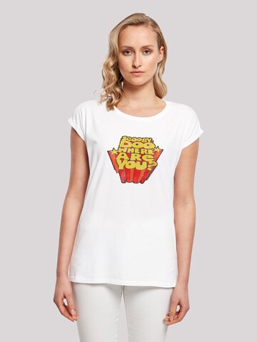 F4NT4STIC Shirt 'Scoopy Doo Where Are You?' in White: front