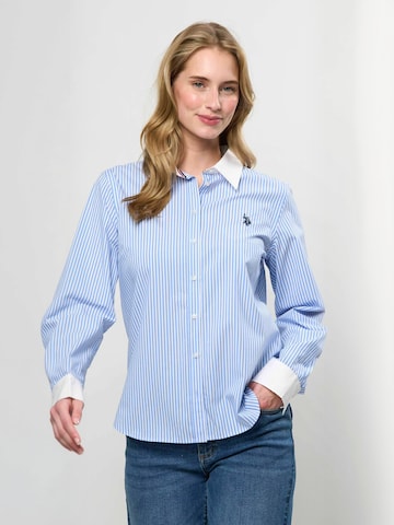 T-shirt ' UWLalla ' U.S. POLO ASSN. en bleu : devant