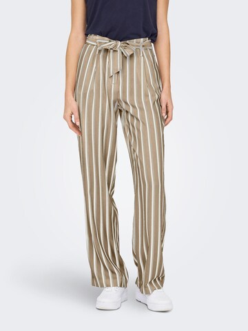 Wide Leg Pantalon à pince 'Lowa' ONLY en beige : devant