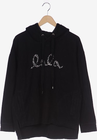 Lala Berlin Sweatshirt & Zip-Up Hoodie in 4XL in Black: front