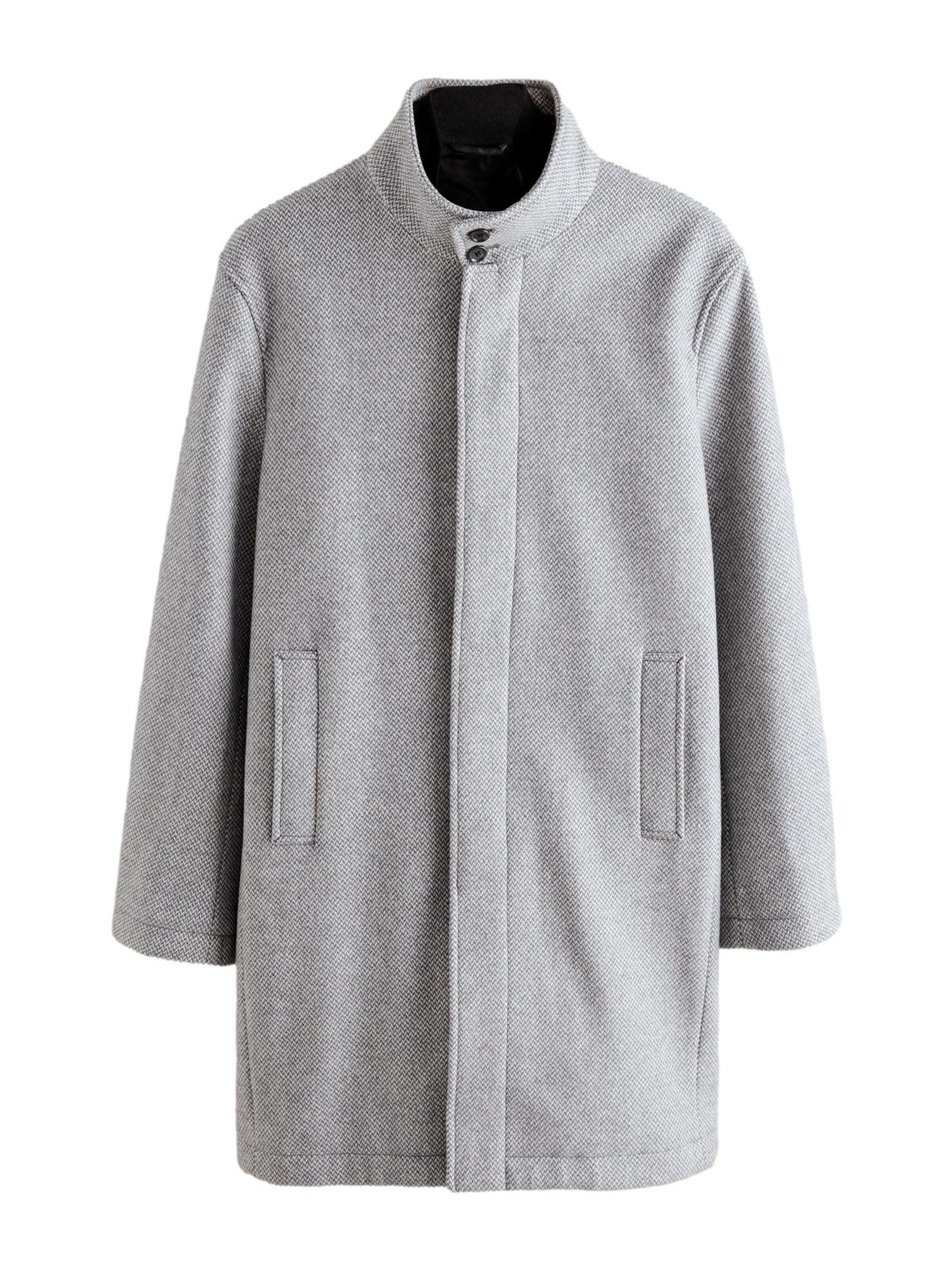 Palton de primăvară-toamnă de la Next pe gri: față