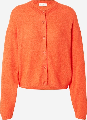 AMERICAN VINTAGE - Casaco de malha 'OUITY' em vermelho: frente