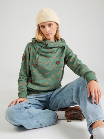 naketano - Sweatshirt 'Darth' em verde: frente