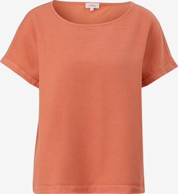 s.Oliver Shirt in Oranje: voorkant