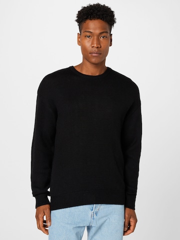 ABOUT YOU Sweater 'Alan' in Black: front