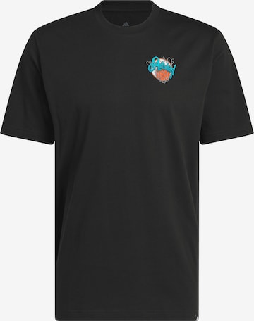 ADIDAS PERFORMANCE Toiminnallinen paita 'Nothing But Net' värissä musta: etupuoli