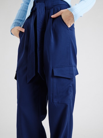 Y.A.S Normální Kalhoty se sklady v pase 'CARGI' – modrá