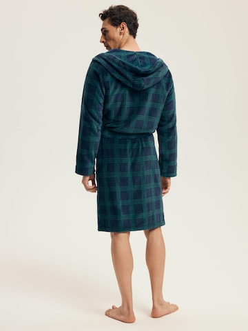 Henderson Bathrobe short 'Nickel' in Blue