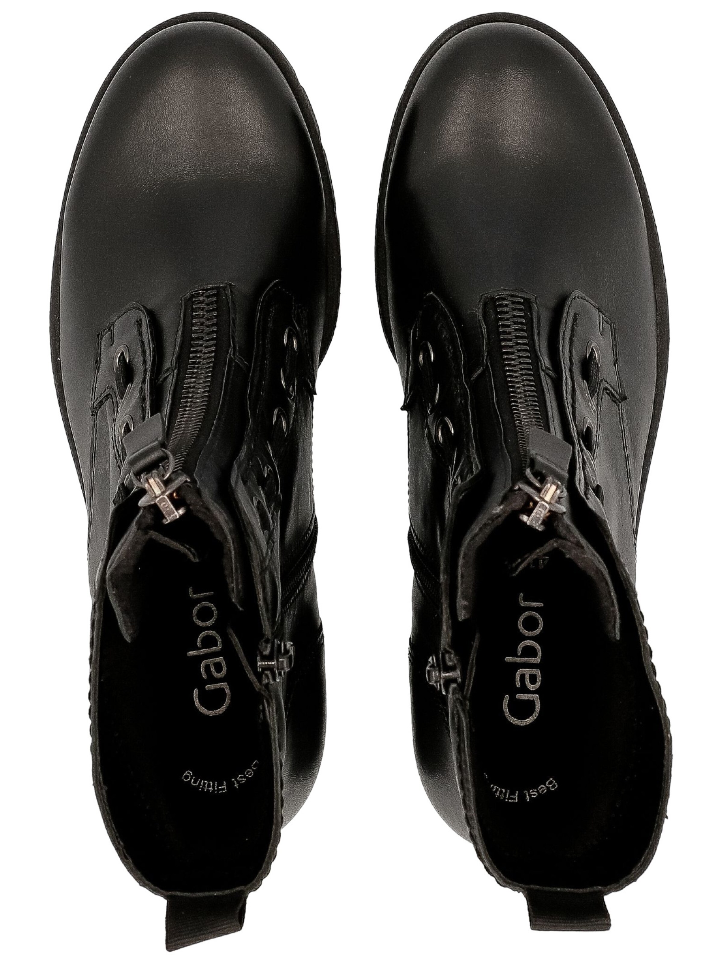 GABOR Lace-Up Ankle Boots in Black