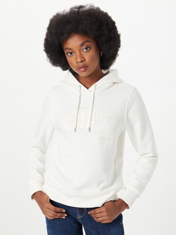 Sweat-shirt GANT en blanc : devant