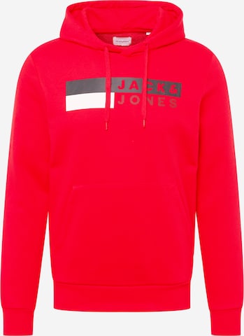 Sweat-shirt JACK & JONES en rouge : devant