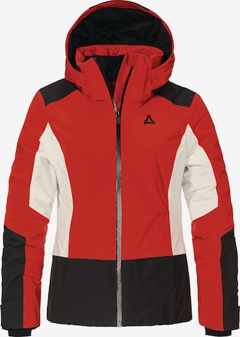 Schöffel Outdoorjas 'Zandwel' in Rood: voorkant