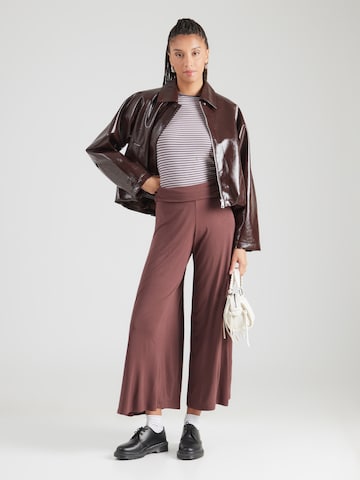 ABOUT YOU Wide leg Byxa 'Josepha' i brun