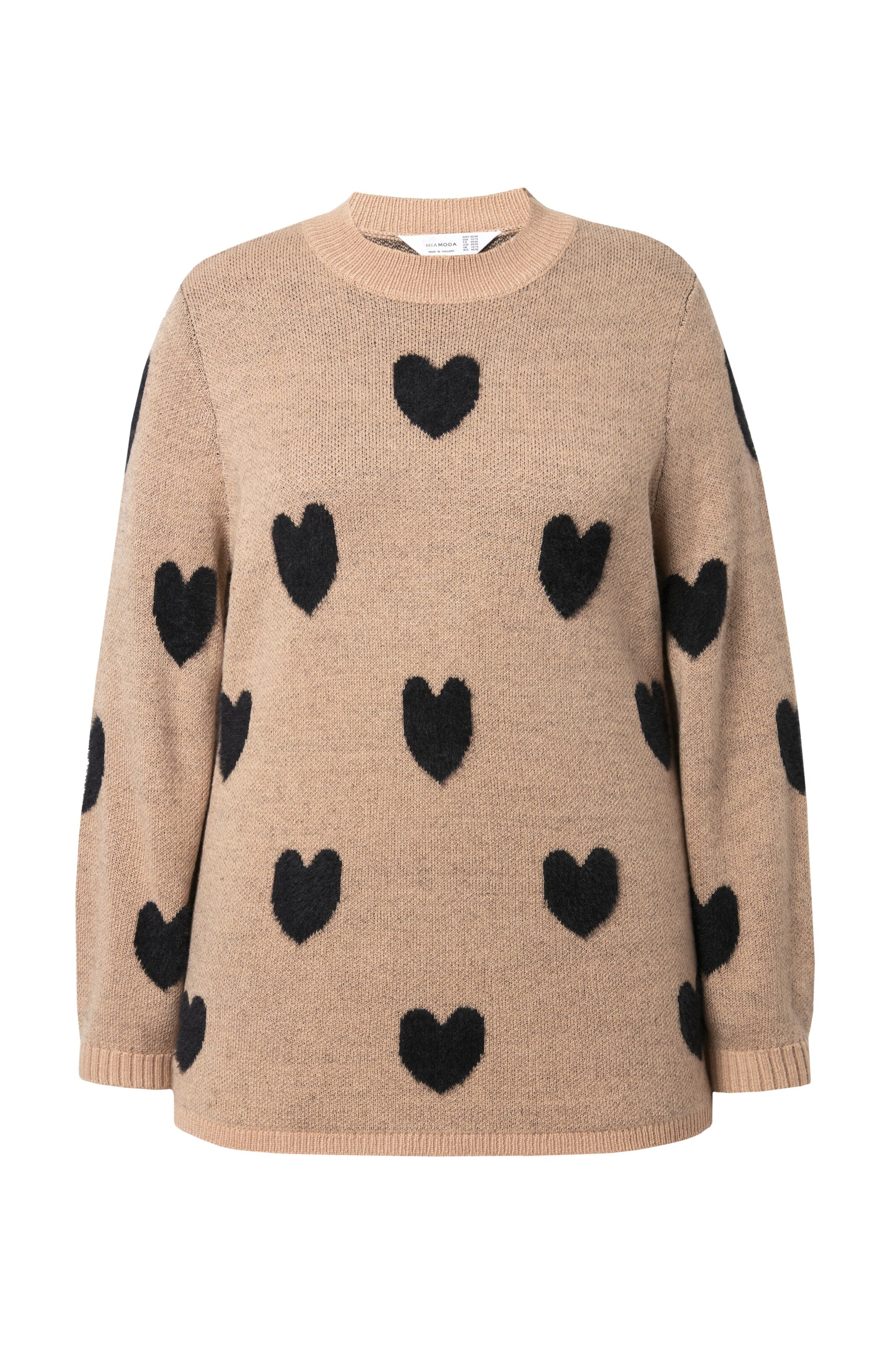 MIAMODA Sweater in Beige: front
