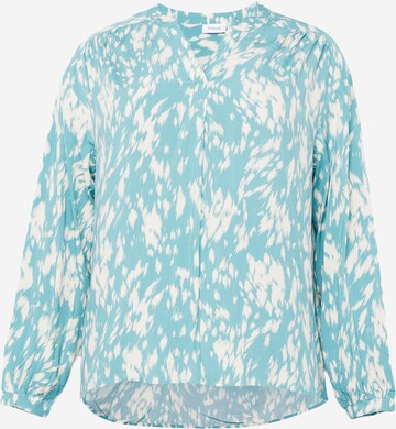 Fransa Curve Blouse 'KIRSTEN' in Blue: front