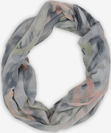 styleBREAKER Schlauchschal 'Loop mit Brushstroke Herz Muster' in Grau: Vorderseite