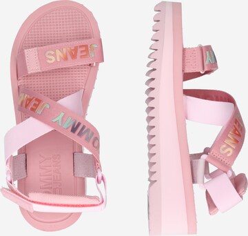 Tommy Jeans Strap Sandals in Pink