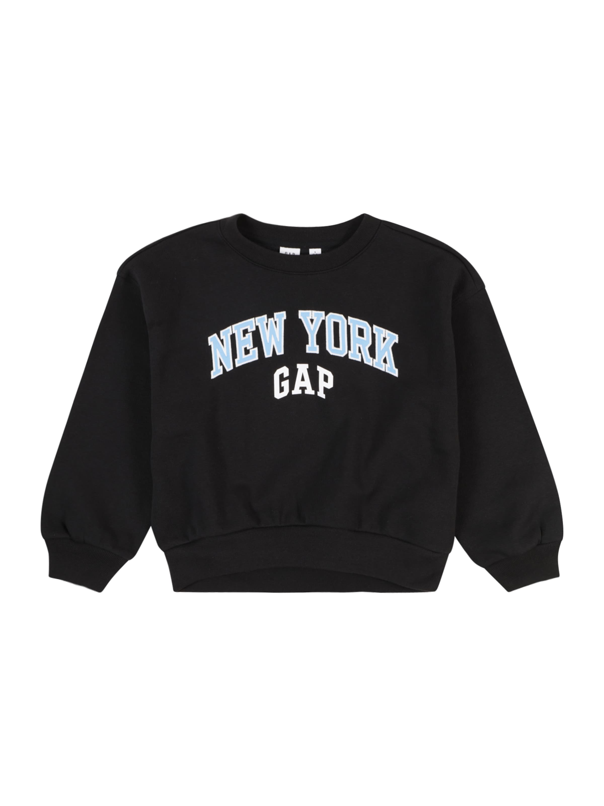 GAP Sweatshirt 'V-CITY' in Zwart: voorkant