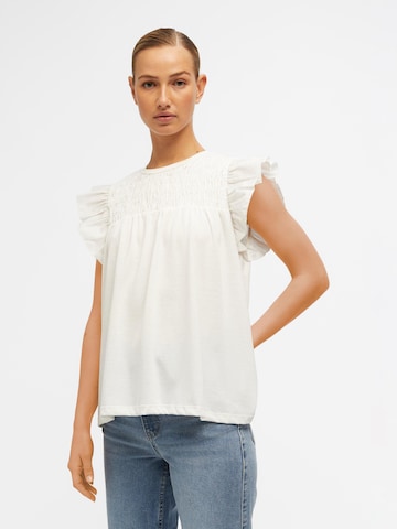 OBJECT - Blusa 'LIPA' en blanco: frente